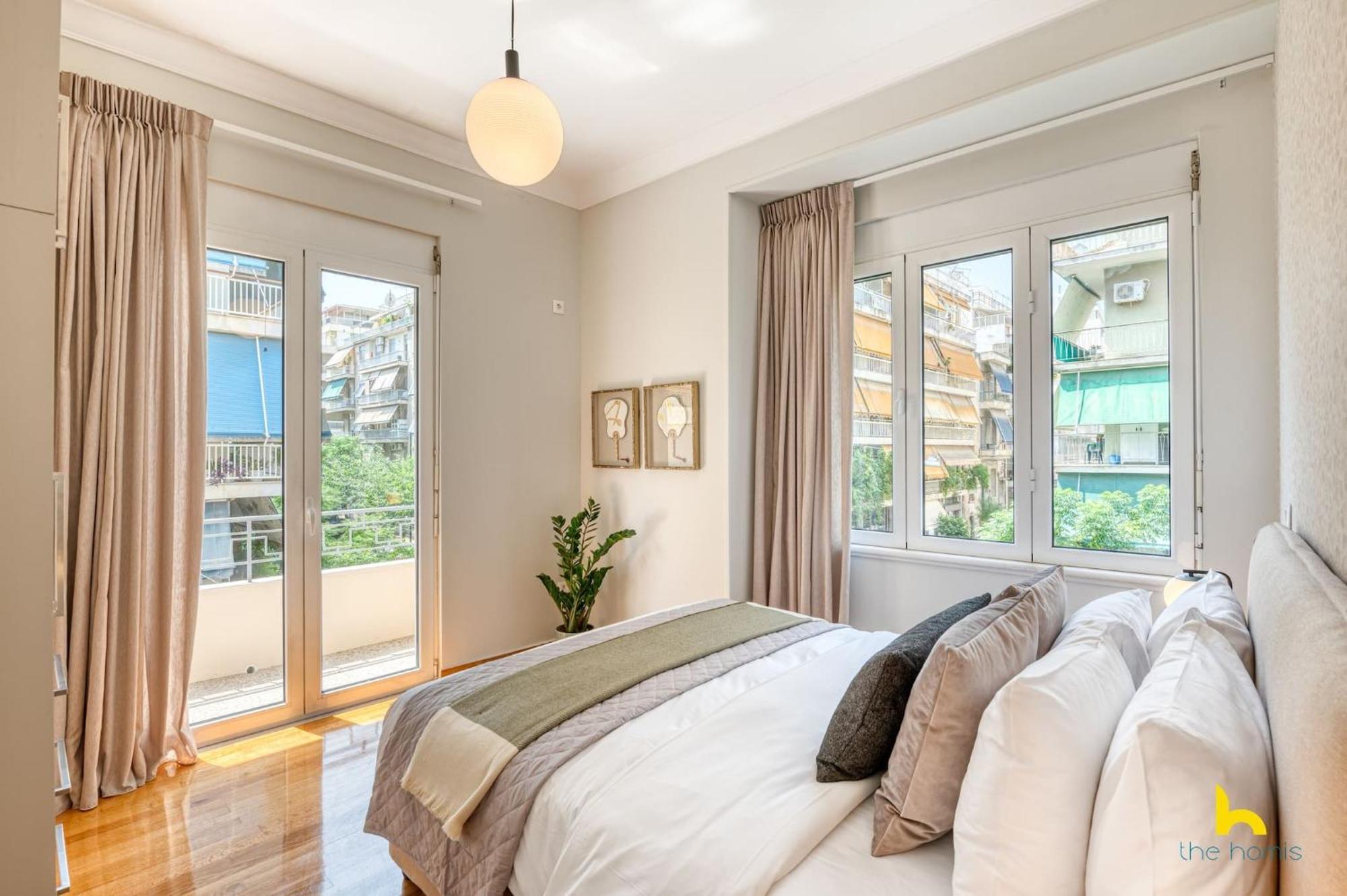 Contemporary 2-Bdr Apt Near Kalimarmaro & Alsos Park! Athene Buitenkant foto